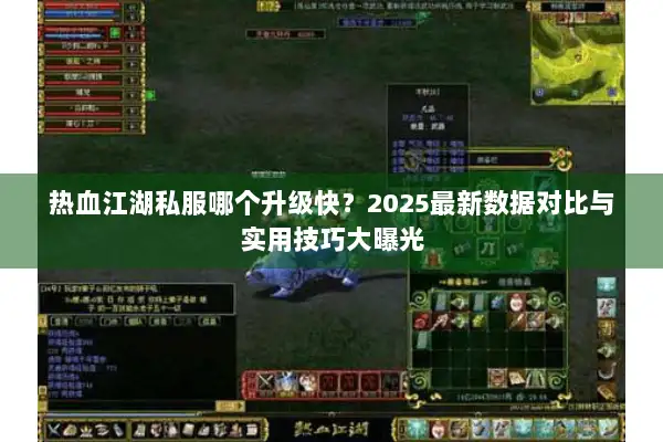 热血江湖私服哪个升级快？2025最新数据对比与实用技巧大曝光