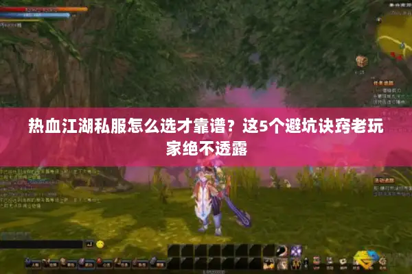 热血江湖私服怎么选才靠谱？这5个避坑诀窍老玩家绝不透露