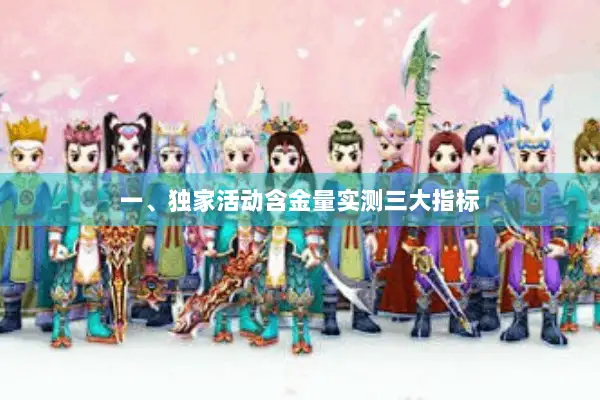 一、独家活动含金量实测三大指标