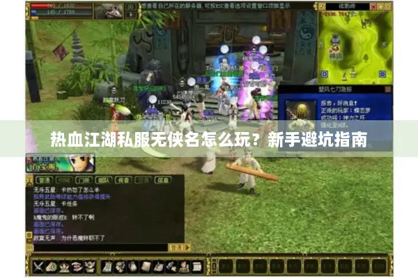热血江湖私服无侠名怎么玩？新手避坑指南
