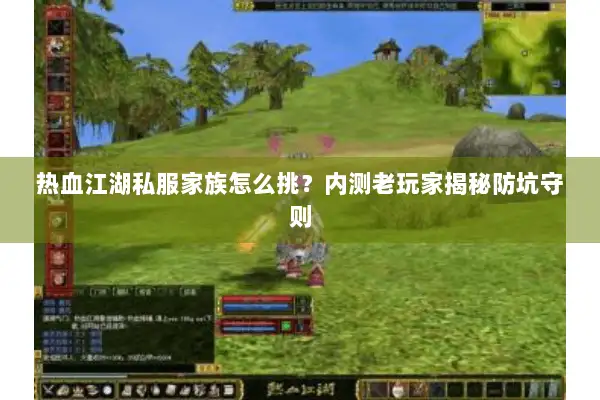 热血江湖私服家族怎么挑？内测老玩家揭秘防坑守则