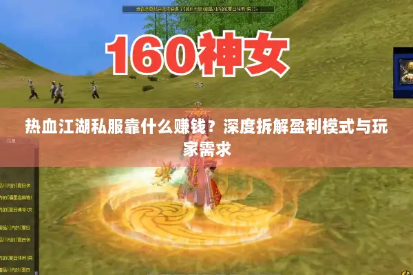 热血江湖私服靠什么赚钱？深度拆解盈利模式与玩家需求