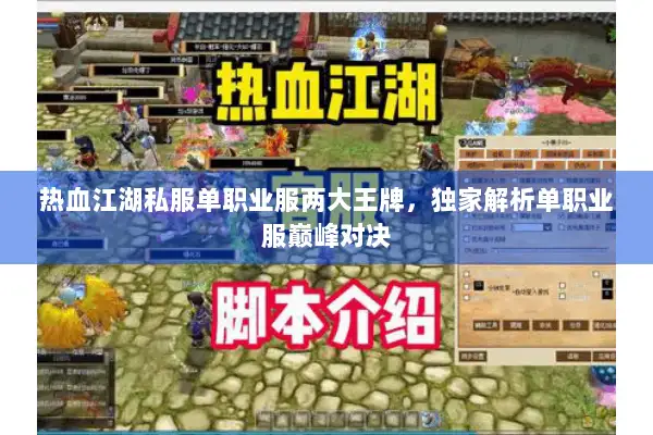 热血江湖私服单职业服两大王牌，独家解析单职业服巅峰对决
