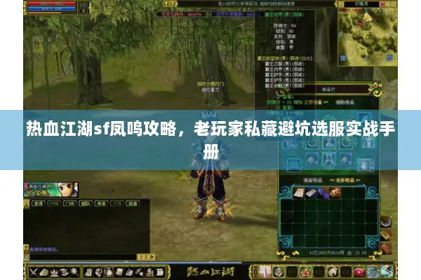 热血江湖sf凤鸣攻略，老玩家私藏避坑选服实战手册