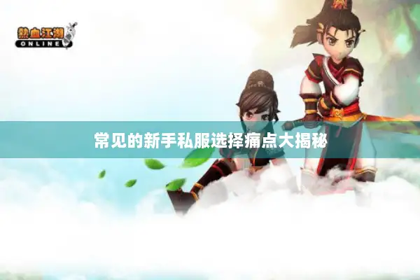 常见的新手私服选择痛点大揭秘