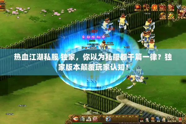 热血江湖私服 独家，你以为私服都千篇一律？独家版本颠覆玩家认知！
