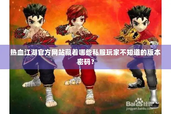 热血江湖官方网站藏着哪些私服玩家不知道的版本密码？