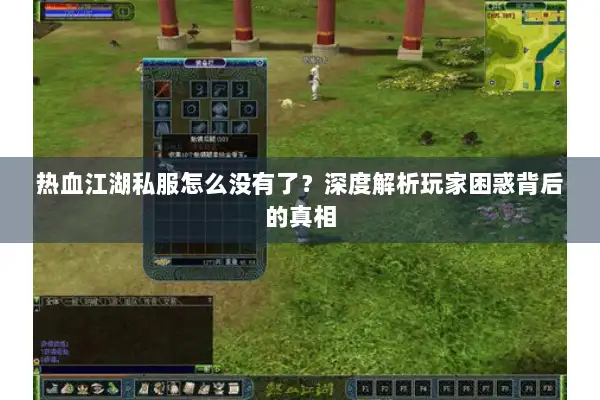 热血江湖私服怎么没有了？深度解析玩家困惑背后的真相