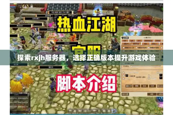 探索rxjh服务器，选择正确版本提升游戏体验