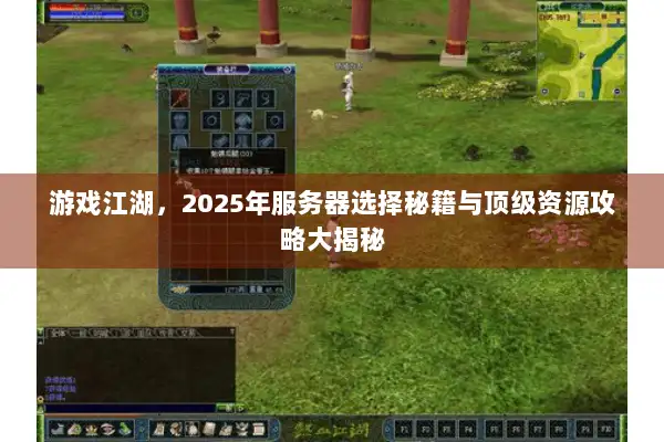 游戏江湖，2025年服务器选择秘籍与顶级资源攻略大揭秘
