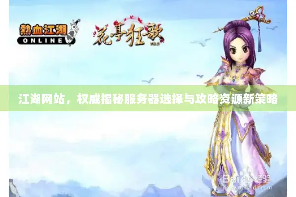 江湖网站，权威揭秘服务器选择与攻略资源新策略
