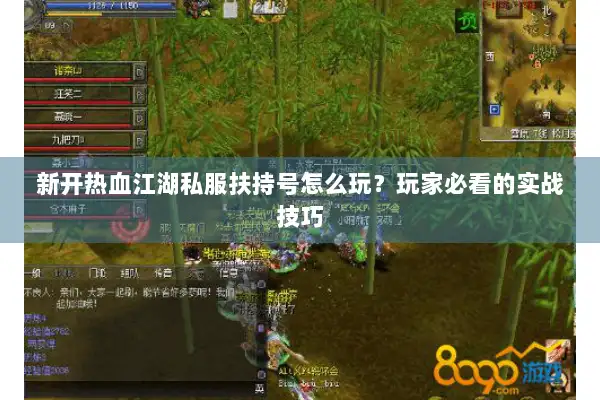 新开热血江湖私服扶持号怎么玩?玩家必看的实战技巧 新开热血江湖私服扶持号怎么玩?玩家必看的实战技巧