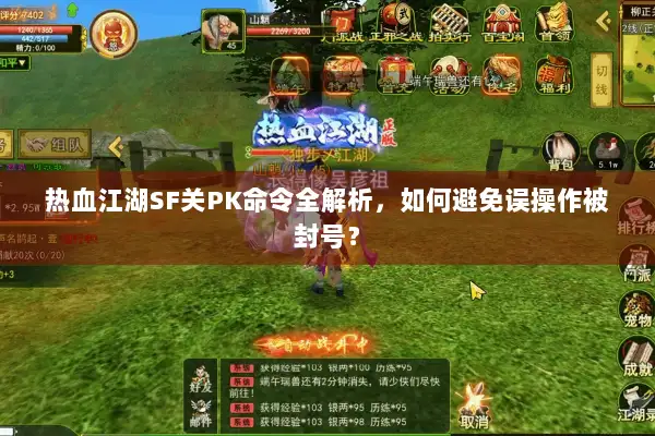 热血江湖SF关PK命令全解析，如何避免误操作被封号？