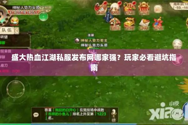 盛大热血江湖私服发布网哪家强？玩家必看避坑指南