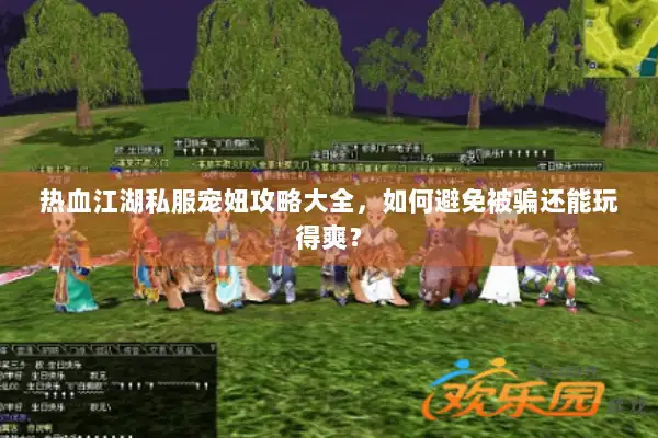 热血江湖私服宠妞攻略大全，如何避免被骗还能玩得爽？