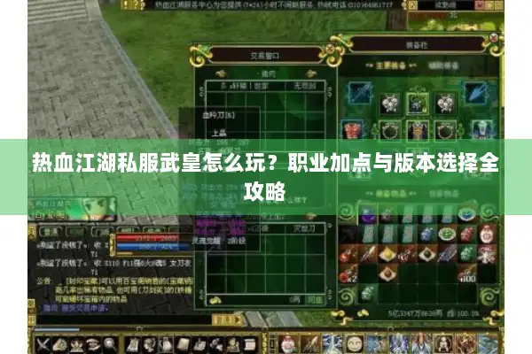 热血江湖私服武皇怎么玩？职业加点与版本选择全攻略