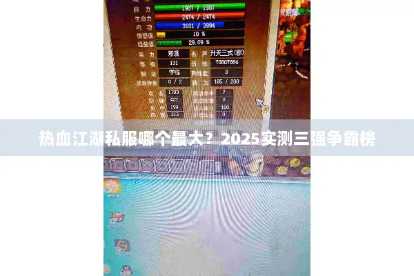 热血江湖私服哪个最大？2025实测三强争霸榜