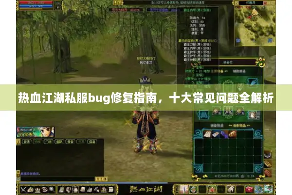 热血江湖私服bug修复指南，十大常见问题全解析