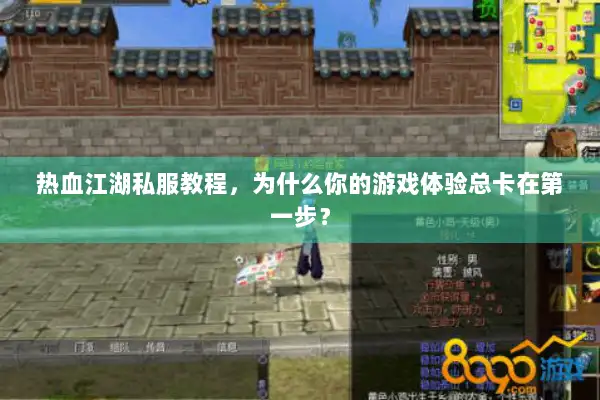 热血江湖私服教程，为什么你的游戏体验总卡在第一步？